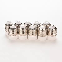 Adaptateur de douille E27 vers E14 pour ampoule LED, convertisseur de douille à vis, adaptateur de douille pour ampoule LED, douille à vis blanche
