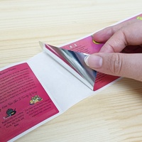 Etiquettes de supplément Etiquettes alimentaires et de boissons imperméables et personnalisées Etiquettes papier texture gaufrée feuille d'or pour emballage alimentaire