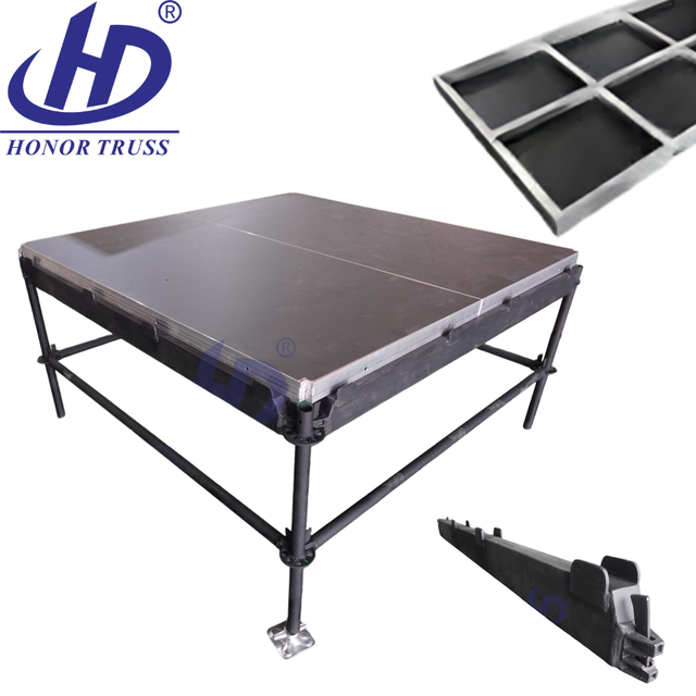 Portable Modular Layer Truss Stage Various Activity Scenarios Adjustable Height Multiple Size Option Plywood TUV/Aluminium Iron