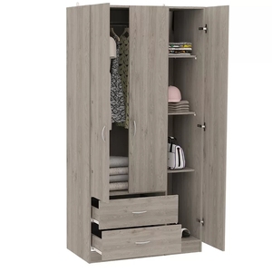 Armario Vestidor de Gran Venta con 3 Puertas y 2 Cajones, Mueble para el Hogar, <span class=keywords><strong>Armarios</strong></span> de Almacenamiento Modernos para Dormitorio, <span class=keywords><strong>Exterior</strong></span>, Hospital, Escuela - Product Image 6