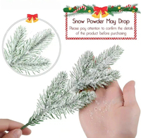 Branches d'arbre artificielles en plastique à l'aspect aiguilles de pin nordique, toucher réel, écologiques, pour décoration de Noël et de Thanksgiving, plante suspendue pour la maison