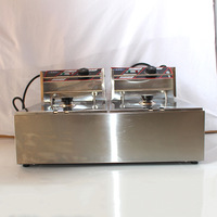 Freidora Eléctrica Comercial de Doble Tanque y Doble Filtro, Directo de Fábrica, con 2500W de Potencia para Pollo Frito y Otros Alimentos