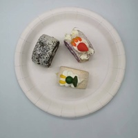 Vente directe du fabricant, assiettes rectangulaires jetables écologiques, assiettes en papier de style classique pour les fêtes