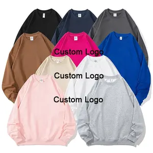 High Quality Custom Fashion Loose Cotton Comfortable Soft Crew Neck Resilient Drop Shoulder Oversize Sweatshirt clothing for men