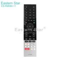Télécommande de haute qualité ES-RM080-11 CT-95028 compatible avec les téléviseurs intelligents Toshiba Android LED LCD tous modèles