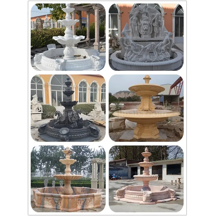 Decorative White Marble Garden Water Fountain