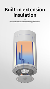 Yüksek kaliteli 30/50/80/100L seçenekli metal gövdeli elektrikli su ısıtıcısı Dikey Depolama Su Isıtıcısı - Product Image 5