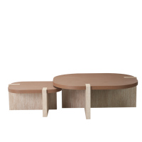 Nouvelle Arrivée 2026 : Ensemble de Tables Basses Gigognes Blanc Crème – Style Nordique Minimaliste Moderne, Écologique et Durable – Mobilier de Salon Haut de Gamme
