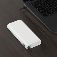 Banque d'alimentation WST personnalisée, chargeur de téléphone portable portable, écran numérique LED, grande capacité 20000 mAh, banque d'alimentation pour ordinateur portable, charge rapide PD 65W