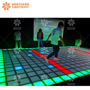 Nouveau jeu actif Super Grid Lumineux, sol interactif intérieur, lumière LED, piste de danse, lumière 3D, jeu de <span class=keywords><strong>saut</strong></span>, vente directe d'usine - Product Image 3