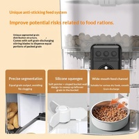 Distributeur automatique de nourriture pour animaux de compagnie intelligent WiFi 3L, contrôle par application, distributeur de nourriture pour chats et chiens, conception anti-blocage, minuterie, machine d'alimentation