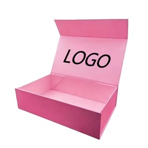 Custom Logo Eco-Friendly Recyclable Luxury <b>Foldable</b> Paperboard Jewelry Packaging <b>Box</b> with Gold Foil for Earrings Necklaces Rings - Product Image 1