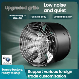 4/6/7/8/10/12 inch Ống <span class=keywords><strong>extractor</strong></span> nhà bếp phòng tắm im lặng kim loại nhỏ người hâm mộ thông gió xả cho nhà vệ sinh fan hâm mộ - Product Image 3