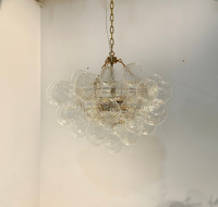 Lustre nordique personnalisé boule bulle intérieur salle à manger salon luminaires de luxe lustre en verre soufflé
