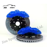 Kaliper rem Piston 6 besar Kit rem dapat disesuaikan Logo model warna roda depan dan belakang untuk BMW 340i X5
