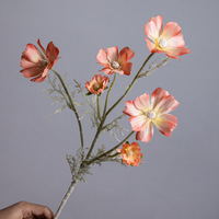 Fleur artificielle en soie Gypsophila Cosmos, branche unique, style peluche, décoration intérieure, photographie de mariage, fleur décorative