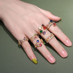 แหวน<span class=keywords><strong>เพชร</strong></span>ทรงรีฝัง<span class=keywords><strong>เพชร</strong></span>หลาก<span class=keywords><strong>สี</strong></span>รุ้ง<span class=keywords><strong>เจ็ด</strong></span><span class=keywords><strong>สี</strong></span> ดีไซน์เรขาคณิตประดับ<span class=keywords><strong>เพชร</strong></span>ซิร์โคเนีย รุ่นใหม่ปี 2026 สำหรับงานแต่งงาน - Product Image 6