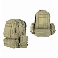Tissu en nylon de haute qualité grande capacité sac à dos tactique étanche Durable système Molle fermeture éclair poches latérales