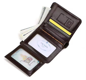 Men's <b>Wallet</b> Genuine Leather <b>Wallet</b> <b>Wallet</b> <b>RFID</b> <b>Blocking</b> Trifold Bifold Slim Extra Capacity Genuine Leather for Men Short - Product Image 2