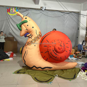 Lindo Modelo de Caracol Inflable de Dibujos Animados en Color Rosa para Decoración de Jardín y Parque Infantil - Product Image 5