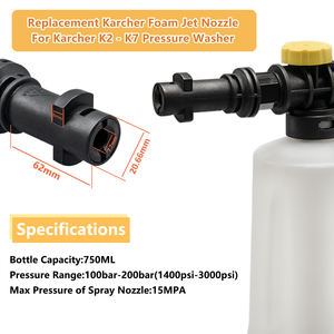 Pistolet à mousse électrique en plastique épais, <span class=keywords><strong>buse</strong></span> de 1,2 mm pour nettoyeur <span class=keywords><strong>haute</strong></span> <span class=keywords><strong>pression</strong></span> série K - Product Image 5