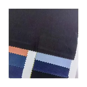 Sergé stretch Sergé de coton tricoté Sergé de soie noir réactif