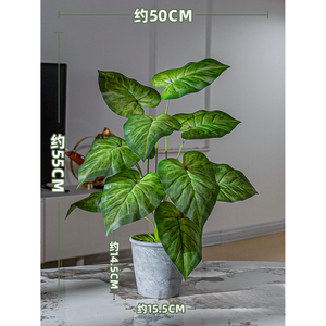 Mini Plantas Artificiales en Maceta, Eucalipto, Caladium, Lavanda, Bonsái, Adorno Verde en Maceta para Decoración del Hogar, Escritorio, Oficina, Mesa - Product Image 4
