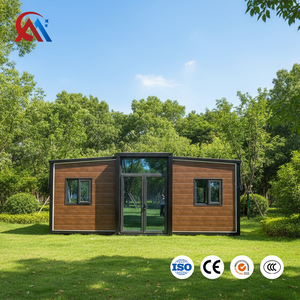 Maison conteneur durable de 20 pieds, pliable, détachable et extensible, logement modulaire portable pour hôtel, aménagement personnalisé <span class=keywords><strong>avec</strong></span> toilettes, en promotion - Product Image 1