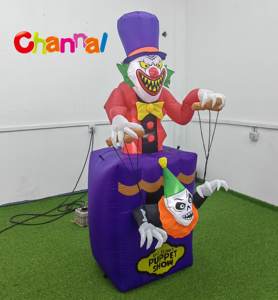 โมเดลเป่าลมของเล่นเป่าลมรูปตัวตลกฮาโลวีนตกแต่งสวนกลางแจ้งวันหยุดตกแต่งวันฮาโลวีน - Product Image 3