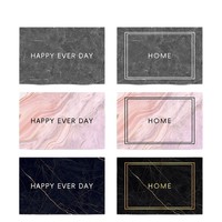 Tapis de sol de salle de bain simple en terre de diatomée, très absorbant, antidérapant, séchage rapide, style chinois moderne pour l'entrée des toilettes