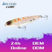 Señuelo de Pesca MISTER LURE 5.5g 6.5cm, Señuelo Tipo Lápiz de Alta Calidad con Anzuelo, Señuelo de Agua Dulce OEM, Cebo Duro