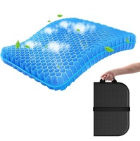 Mydays Bantalan Gel Desain Sarang Lebah untuk Luar Ruangan, Portabel, Bernapas, Dapat Dilipat, untuk Mobil, Kursi Kantor, Berkemah, Mendaki Gunung