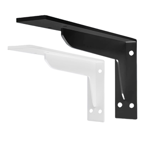 2pcs Heavy Duty Wall <strong>Brackets</strong> 30x30mm <strong>Black</strong> Iron <strong>Shelving</strong> <strong>Brackets</strong> - Product Image 4