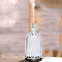 Diffuseur d'arômes en verre électrique Smart Home avec lumières LED Humidificateur d'air ultrasonique pour usage domestique