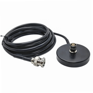 Câble BNC mâle de 3 mètres, connecteur de <span class=keywords><strong>prise</strong></span> BNC <span class=keywords><strong>femelle</strong></span>, <span class=keywords><strong>antenne</strong></span>, support de base magnétique de 55 mm - Product Image 1