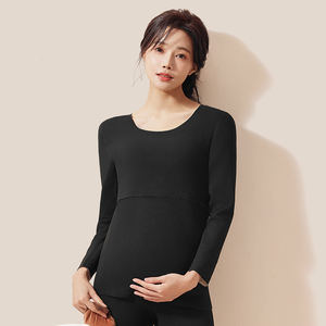 3066 <span class=keywords><strong>sous</strong></span>-vêtement thermique Plus velours chaud Lingerie femmes vêtements thermiques <span class=keywords><strong>ensemble</strong></span> femme 2 pièces vêtements chauds longs Johns pour la maternité - Product Image 4