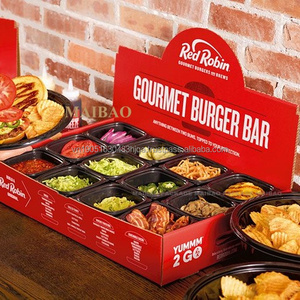 Wholesale Customize Printed Logo Disposable Big Takeaway Fast <b>Food</b> Lunch Salad Catering Paper Cardboard Brunch Packaging Boxes - Product Image 1