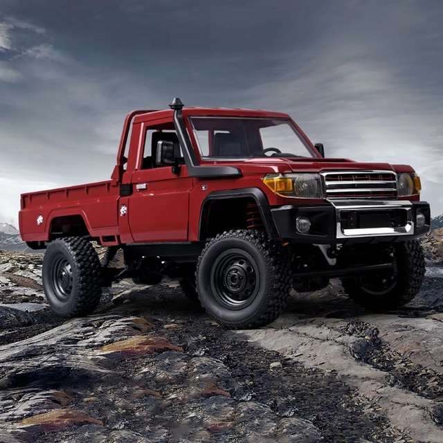 MN82 1:12 Retro Rc Car With LED Lights Full-scale Simulation LC79 Professional 4WD Remote Control Pickup RC Truck Model Toys