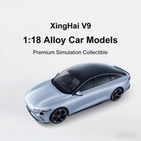 Modèle de véhicule en alliage moulé sous pression de haute qualité Forthing S7 1:18 - Nouveau Dragon Violet/Noir 2022-2023 Portes ouvrables Roues mobiles