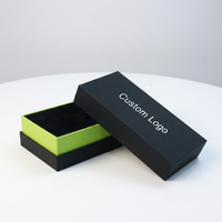 Boîte cadeau rigide personnalisée en deux parties avec couvercle à languette et base en carton pour parfum, montre, marque d'entreprise