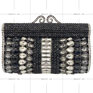 Women Elegant Dazzling Rhinestones <b>Clutch</b> Purse Shiny Faux Diamond Pillow Evening <b>Bag</b> for Wedding Night Out Celebration - Product Image 6