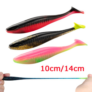 เหยื่อปลอมแบบ T-Tail Shad Swimbait ทำจากพ<span class=keywords><strong>ล</strong></span>าสติกซิลิกา<span class=keywords><strong>เจ</strong></span><span class=keywords><strong>ล</strong></span>แบบมีร่อง สำหรับตกปลาแบสในทะเล เหยื่อปลอม TPR นิ่ม - Product Image 2