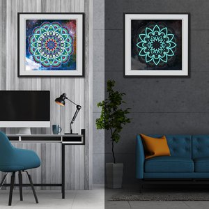 Lumineux 5D DIY Diamant Peinture Forme Spéciale Perceuse Partielle Lueur Diamant Peinture Point De Croix Mur Décor À La Maison - Product Image 3