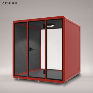 Cabina Insonorizada Modular para Reuniones Ejecutivas, Vidrio Reforzado de 10 mm, Compacta y Creativa, para Sesiones de Generación de Ideas, Edificio de Oficinas, Interior - Product Image 2