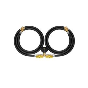 Adaptateur de raccordement bidirectionnel pour propane, tuyaux universels pour grilles de barbecue, accessoires de cuisson, matériau en caoutchouc - Product Image 2