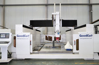Haute précision haut de gamme 5 axes 4 * 8ft ATC CNC routeur Machine 9kw refroidissement par Air 360 degrés rotation broche pour bois pierre aluminium