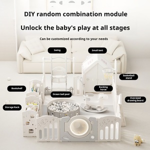 Box per Bambini in Plastica Eco-Friendly con Scivolo e Altalena, Design Sicuro per Camera da Letto, Soggiorno, Arredo Gioco e Contenitore Giocattoli da Interno - Product Image 2