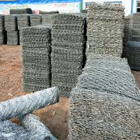 100*120mm boîte hexagonale de Gabion fournisseur de treillis métallique tissé grandes boîtes de Gabion de maille pour murs de soutènement remplis de roche