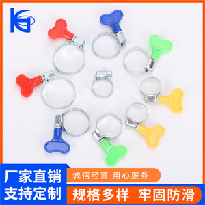 แคลมป์รัดสายแบบอเมริกัน 16-25 มม. เหล็กชุบสังกะสี พร้อมด้ามจับพลาสติกสี - Product Image 2