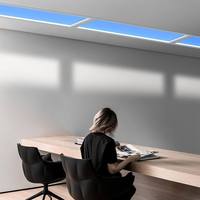 Plafonnier intelligent à intensité variable Tuya, lumière artificielle du soleil, LED, puits de lumière Coelux, faux fenêtre artificielle, panneaux lumineux bleus